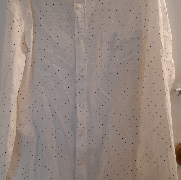 J CREW SLIM STRETCH SECRET WASH SHIRTING.98% ORGANIC COTTON.SZ::M MINI DOTS. - Picture 8 of 8